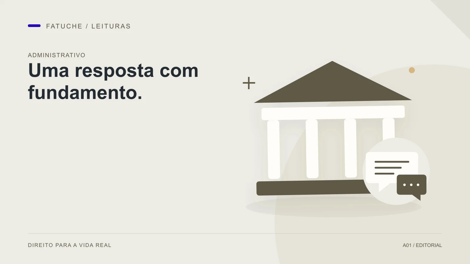 Ilustração editorial: Uma resposta com fundamento.