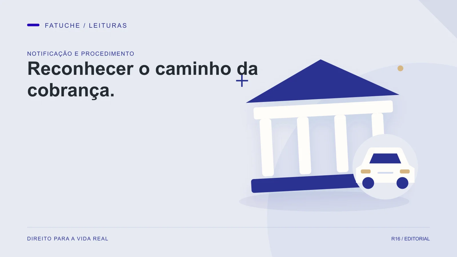 Ilustração editorial: Reconhecer o caminho da cobrança.