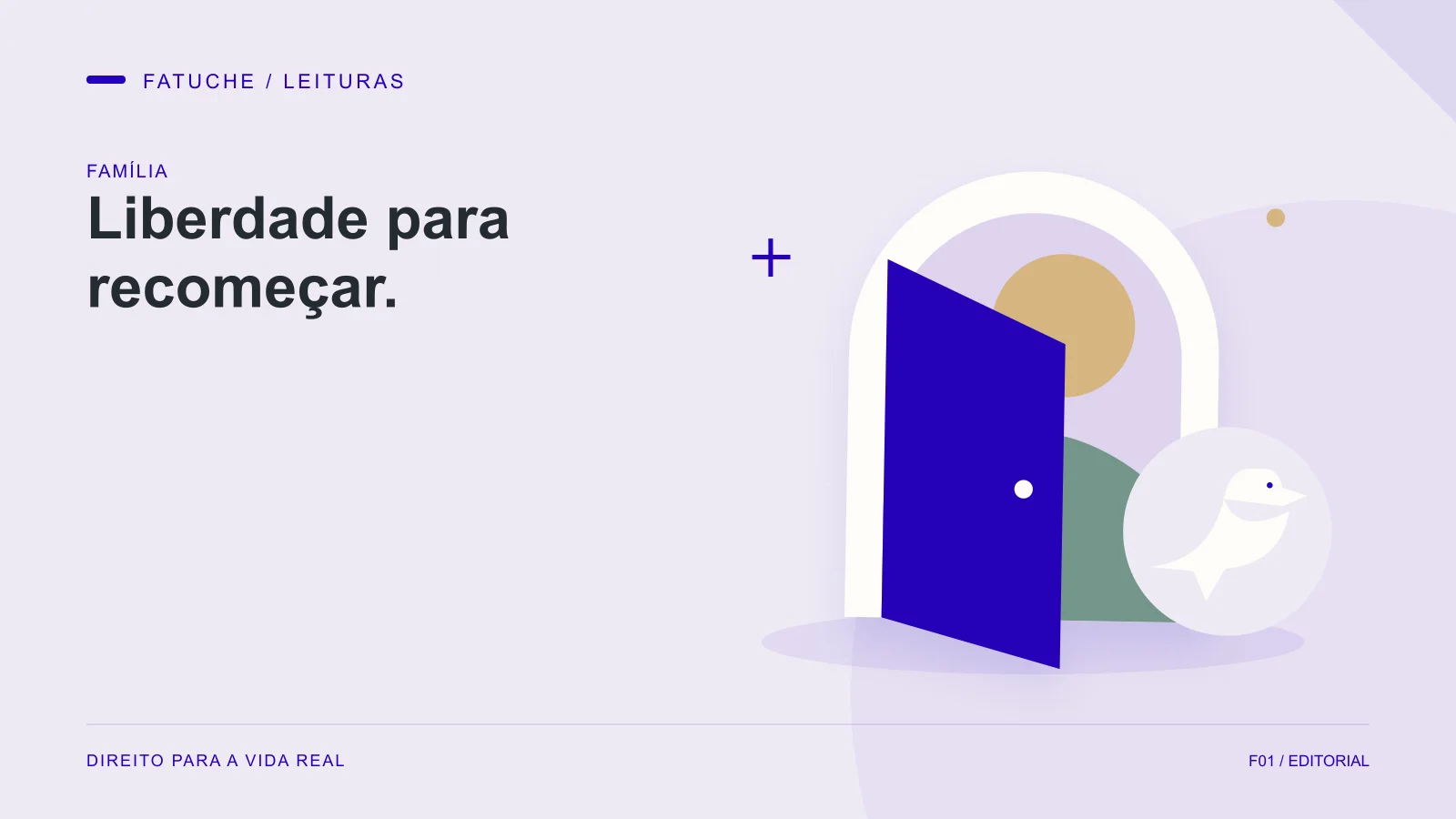 Ilustração editorial: Liberdade para recomeçar.
