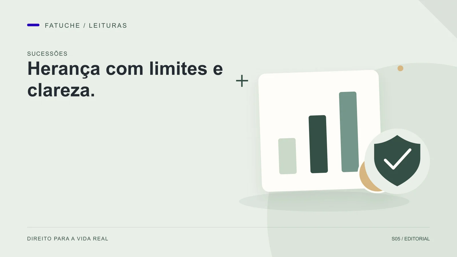 Ilustração editorial: Herança com limites e clareza.
