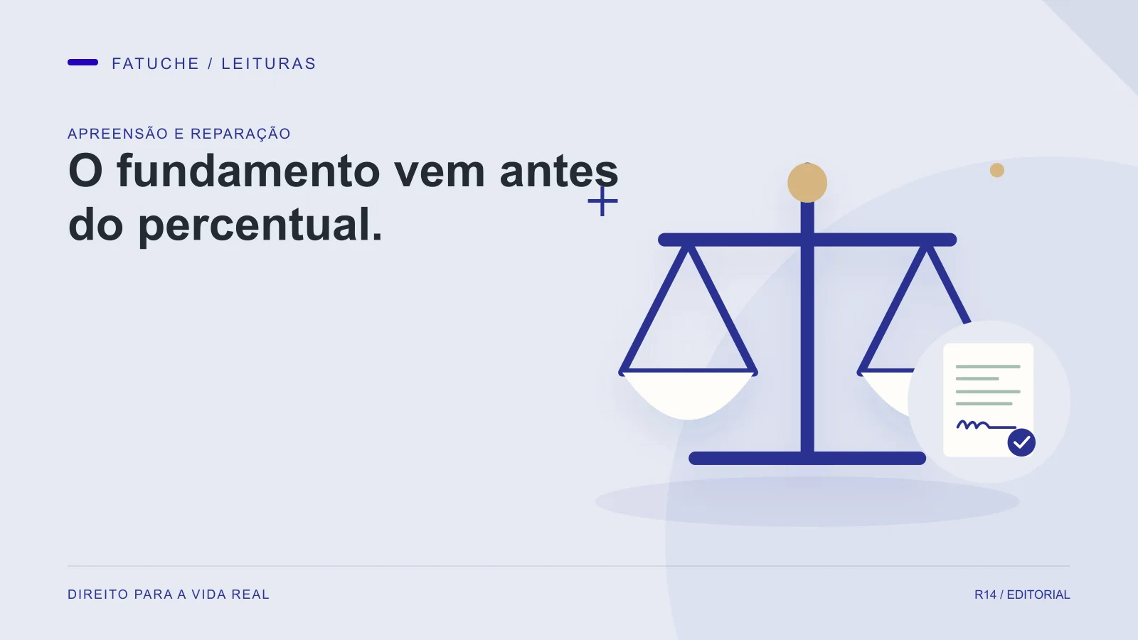 Ilustração editorial: O fundamento vem antes do percentual.