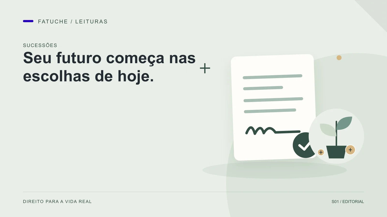 Ilustração editorial: Seu futuro começa nas escolhas de hoje.